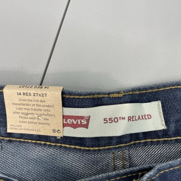 Levi’s 550 Jeans Relaxed Tapered Leg Denim Kids Youth 14R 27x27 - Picture 4 of 10